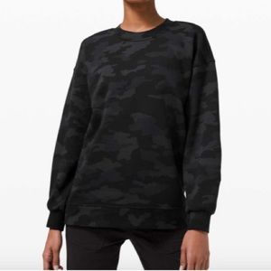 Lululemon perfectly oversized camo crew